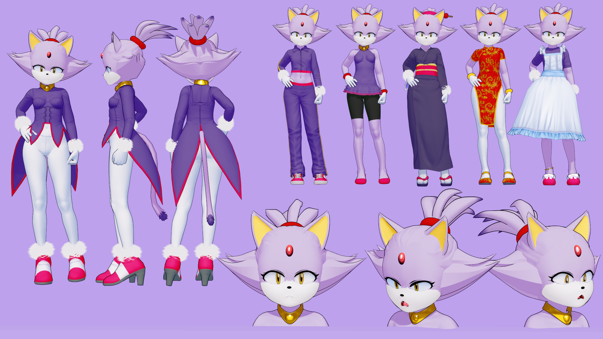 Human blaze the cat